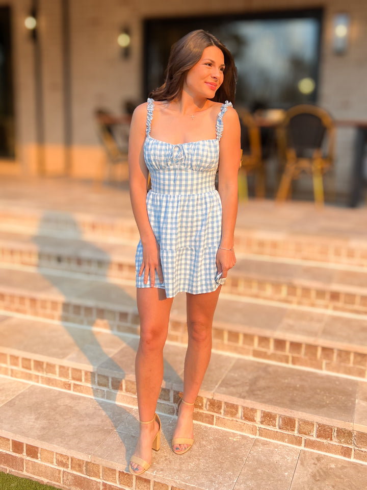 Little Blue Cottage Dress