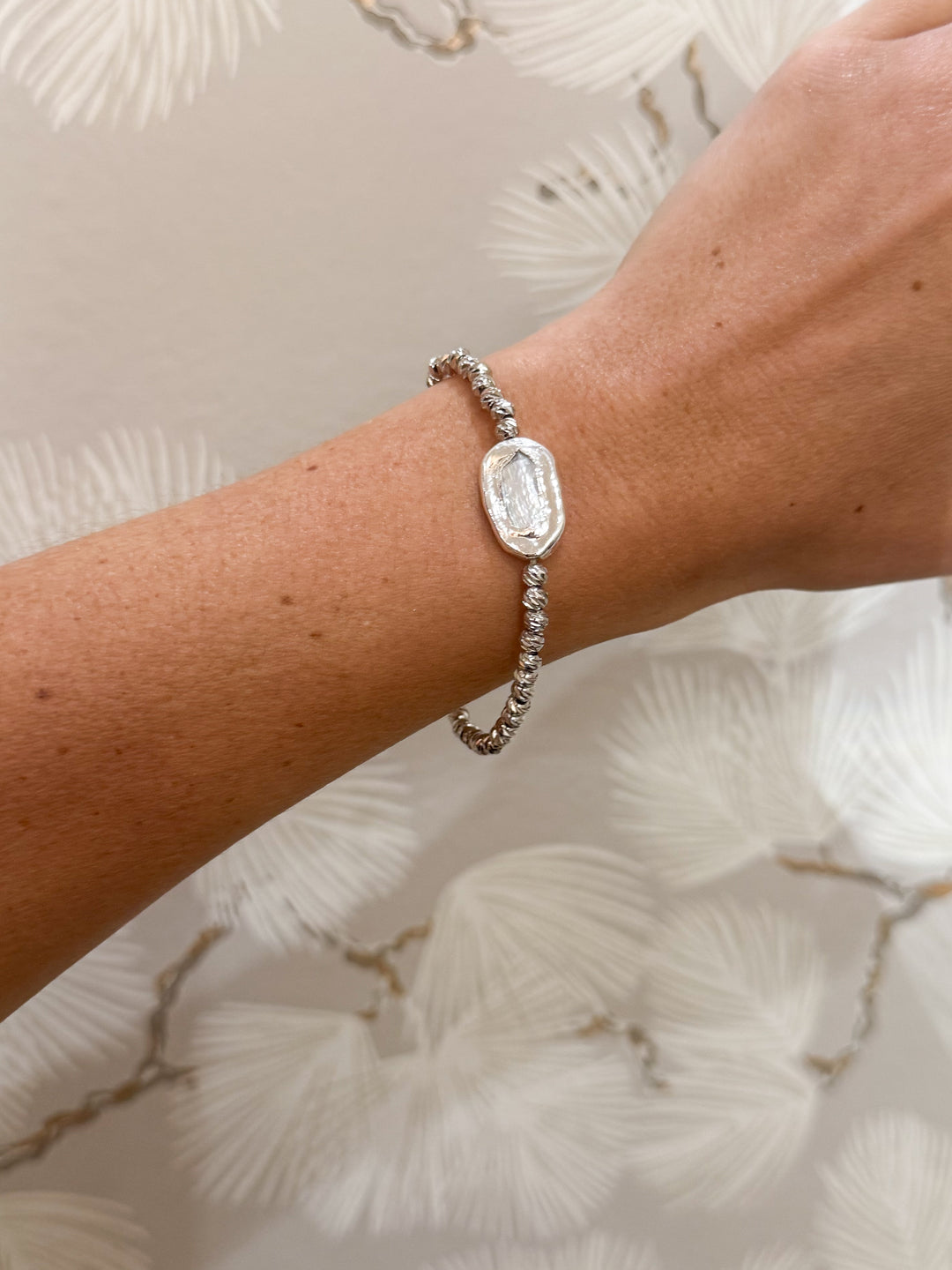 Beam and Pearl Bracelet