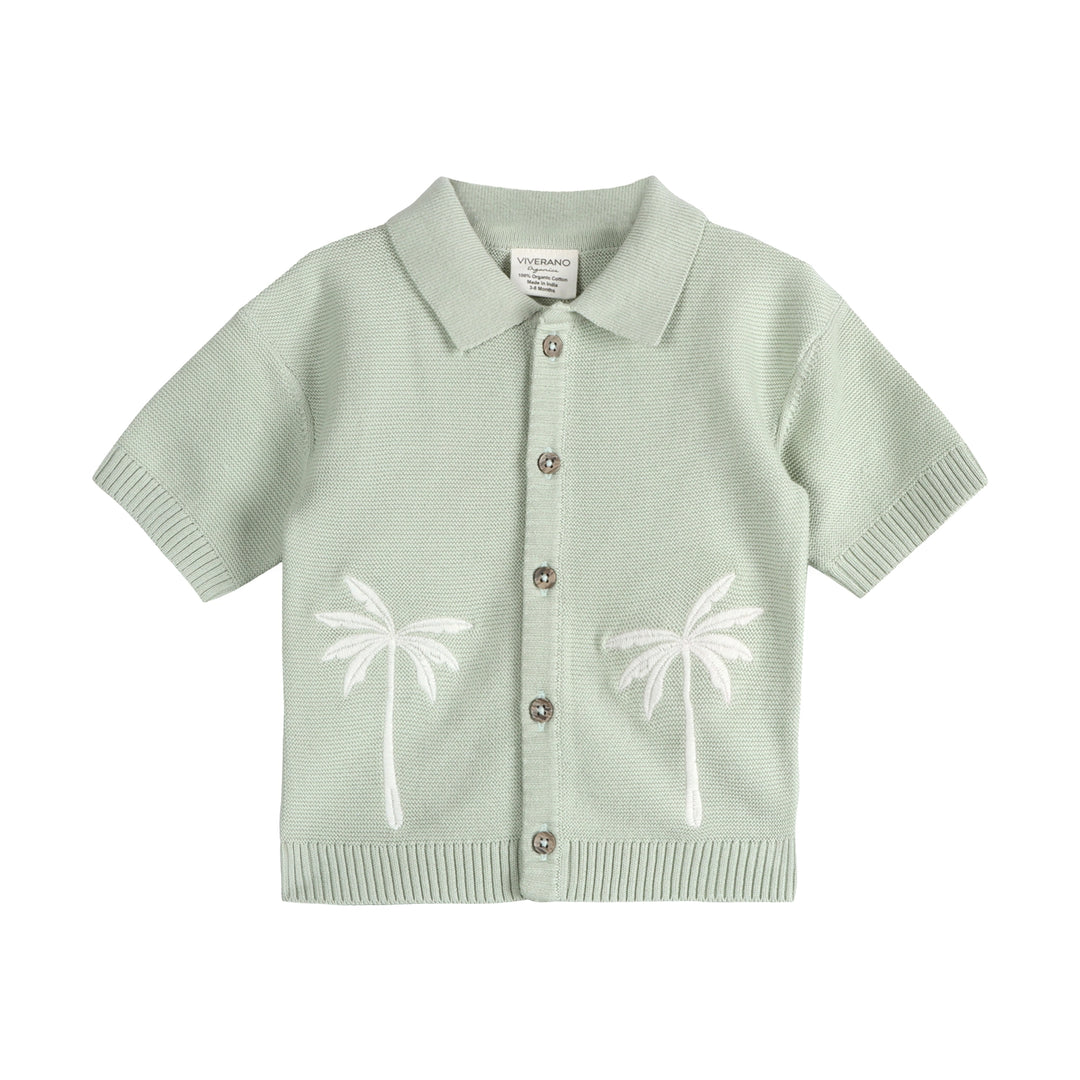 Palm Tree Baby Short Set