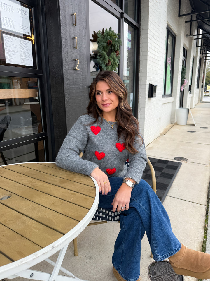 Happy Hearts Club Sweater