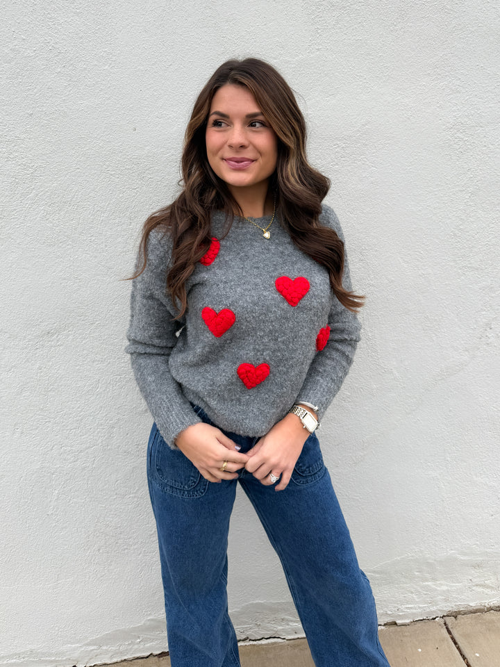 Happy Hearts Club Sweater
