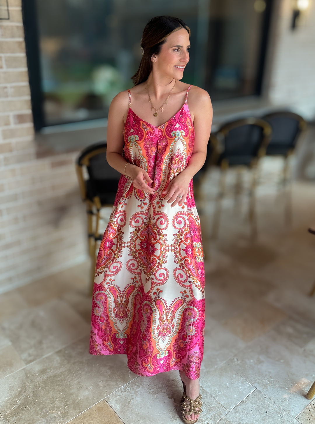 Santorini Sunsets Dress