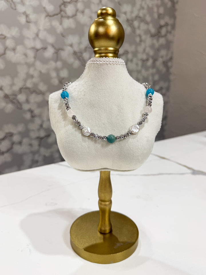 Beam Multi Stone Necklace