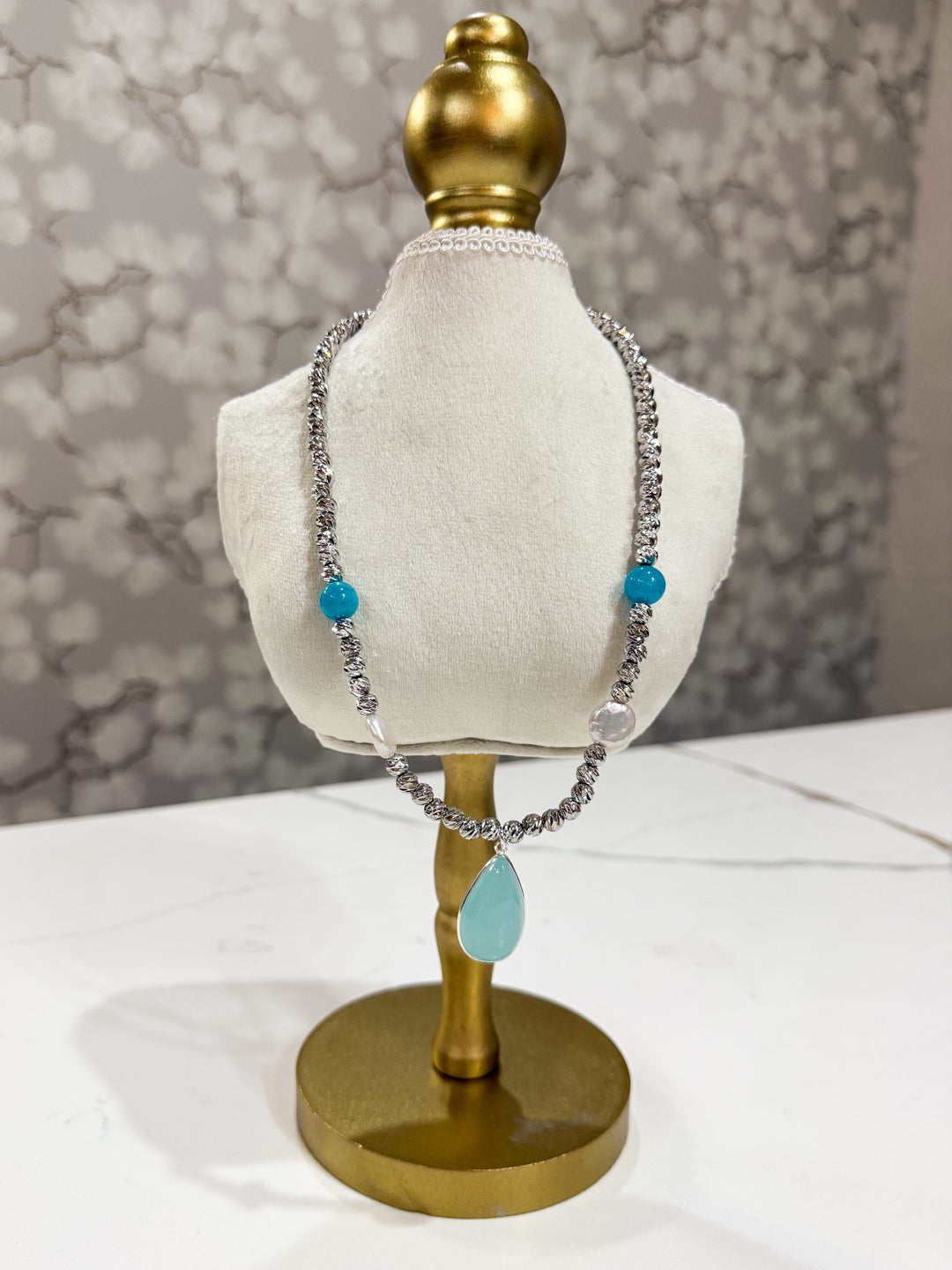 Beam Multi Stone Necklace