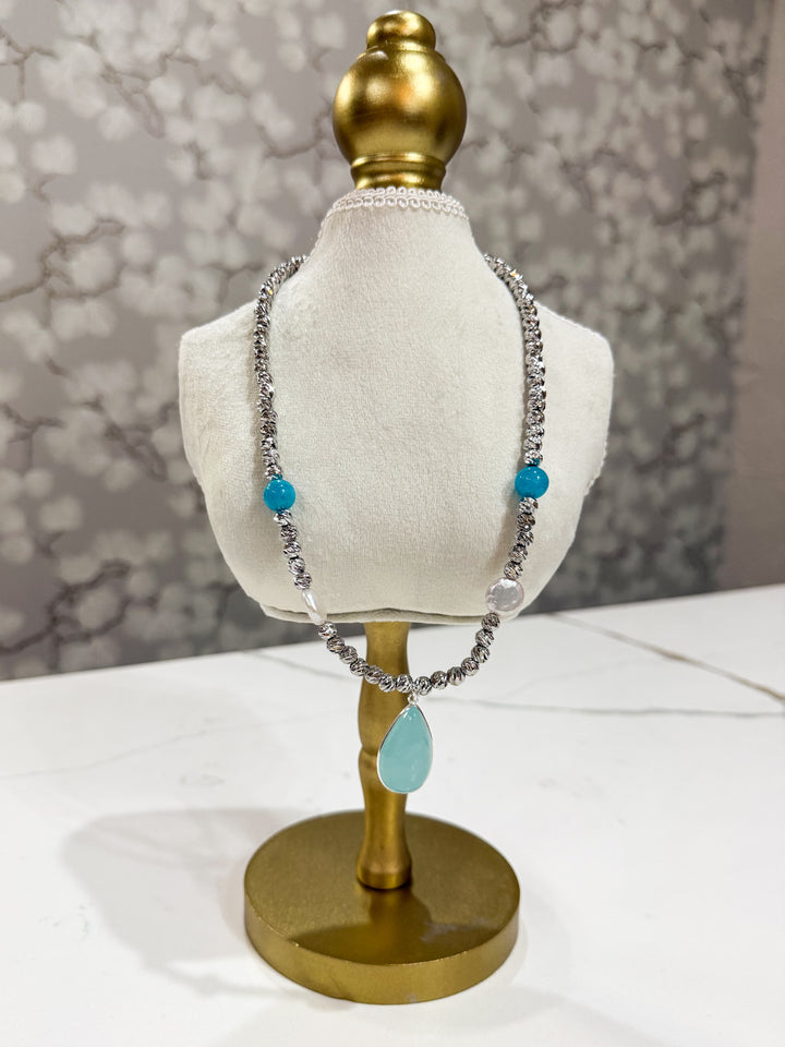Beam Multi Stone Necklace
