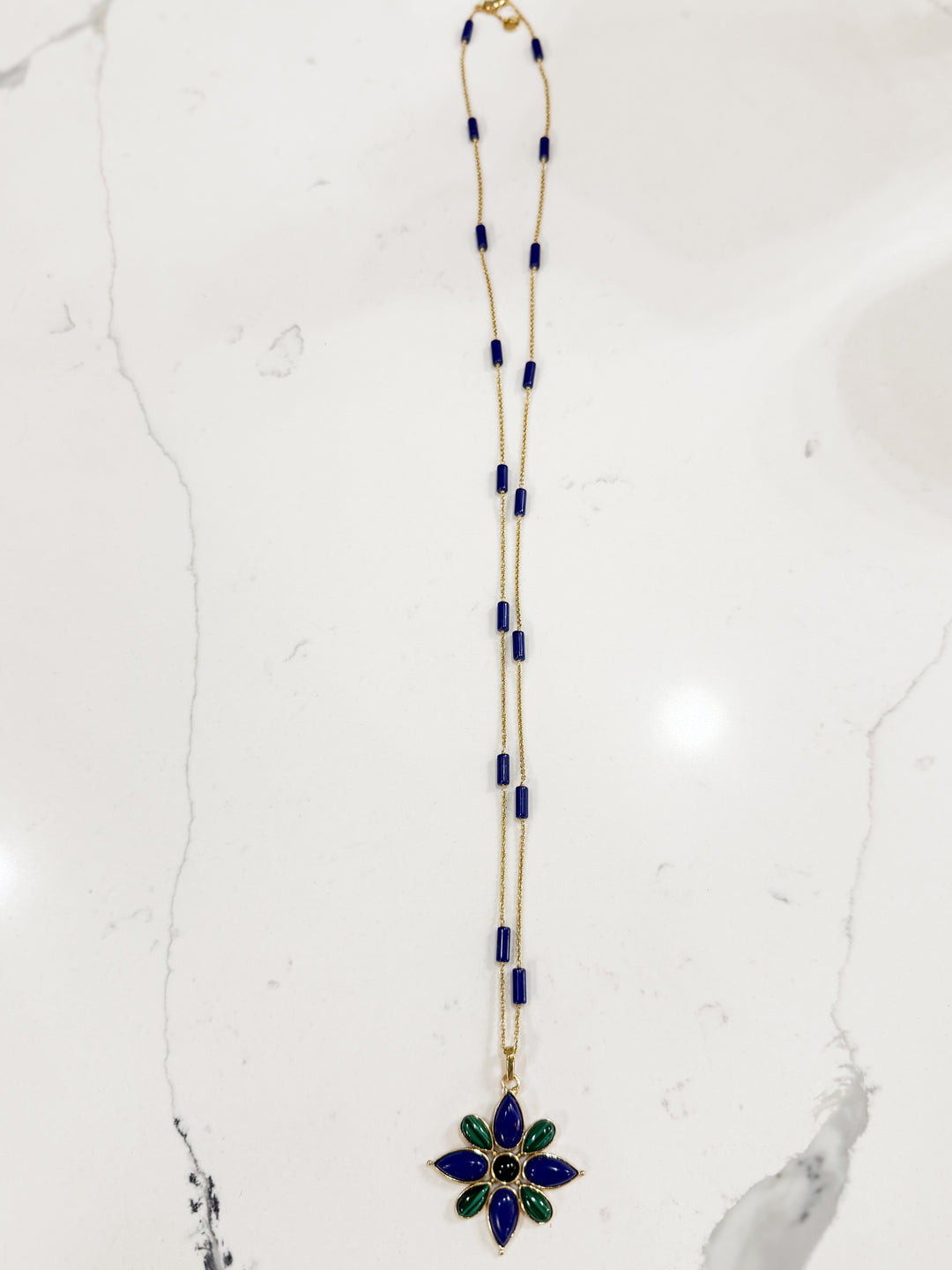 Forza Lapis Chain With Fiore Pendant
