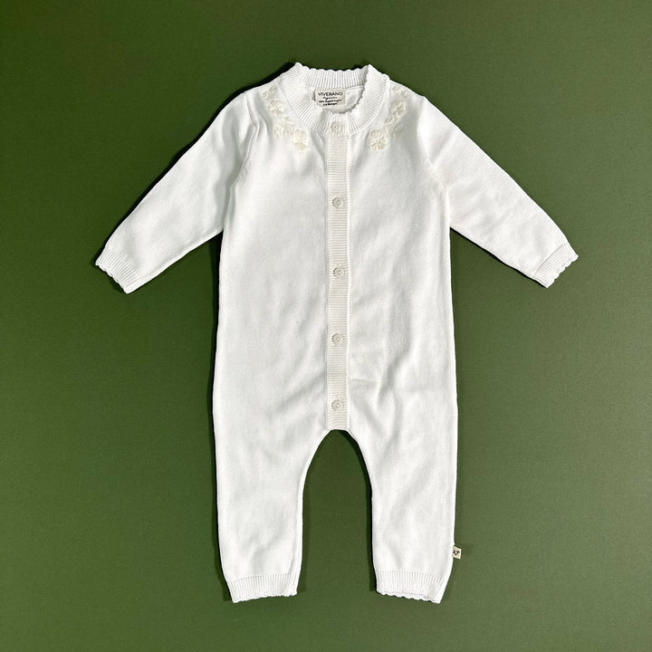 Dove White Florals Jumper