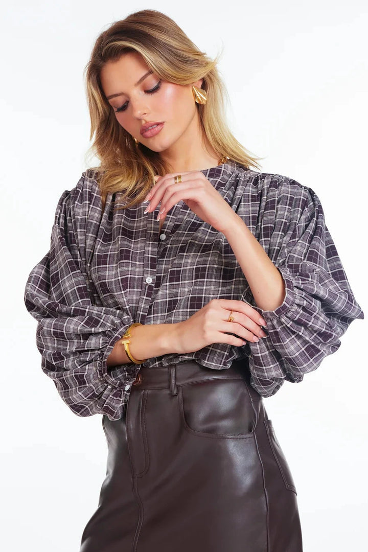 Plaid For Learning Top