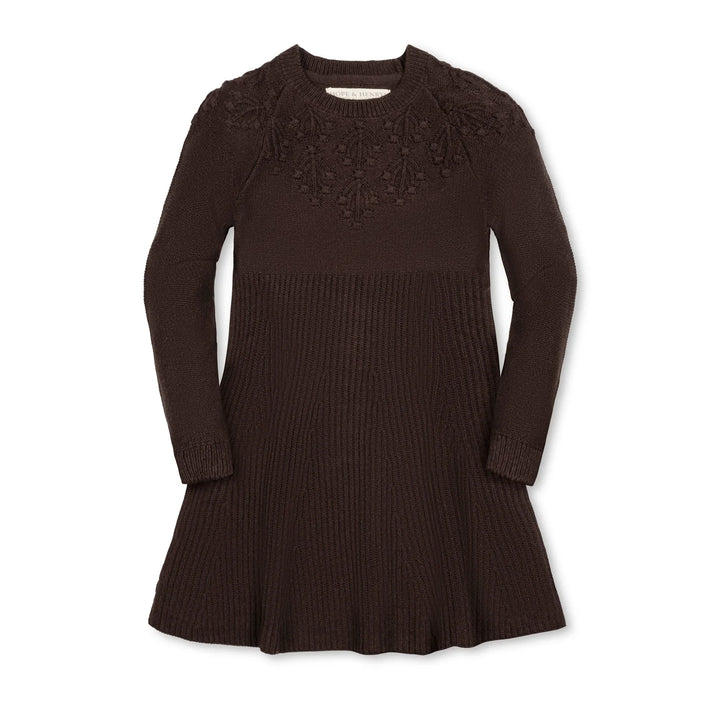 Brown Bobbles Dress