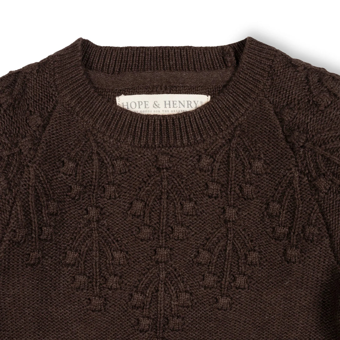 Brown Bobbles Dress
