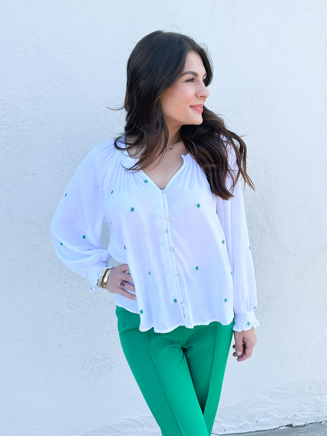 Color Me Flowered Top