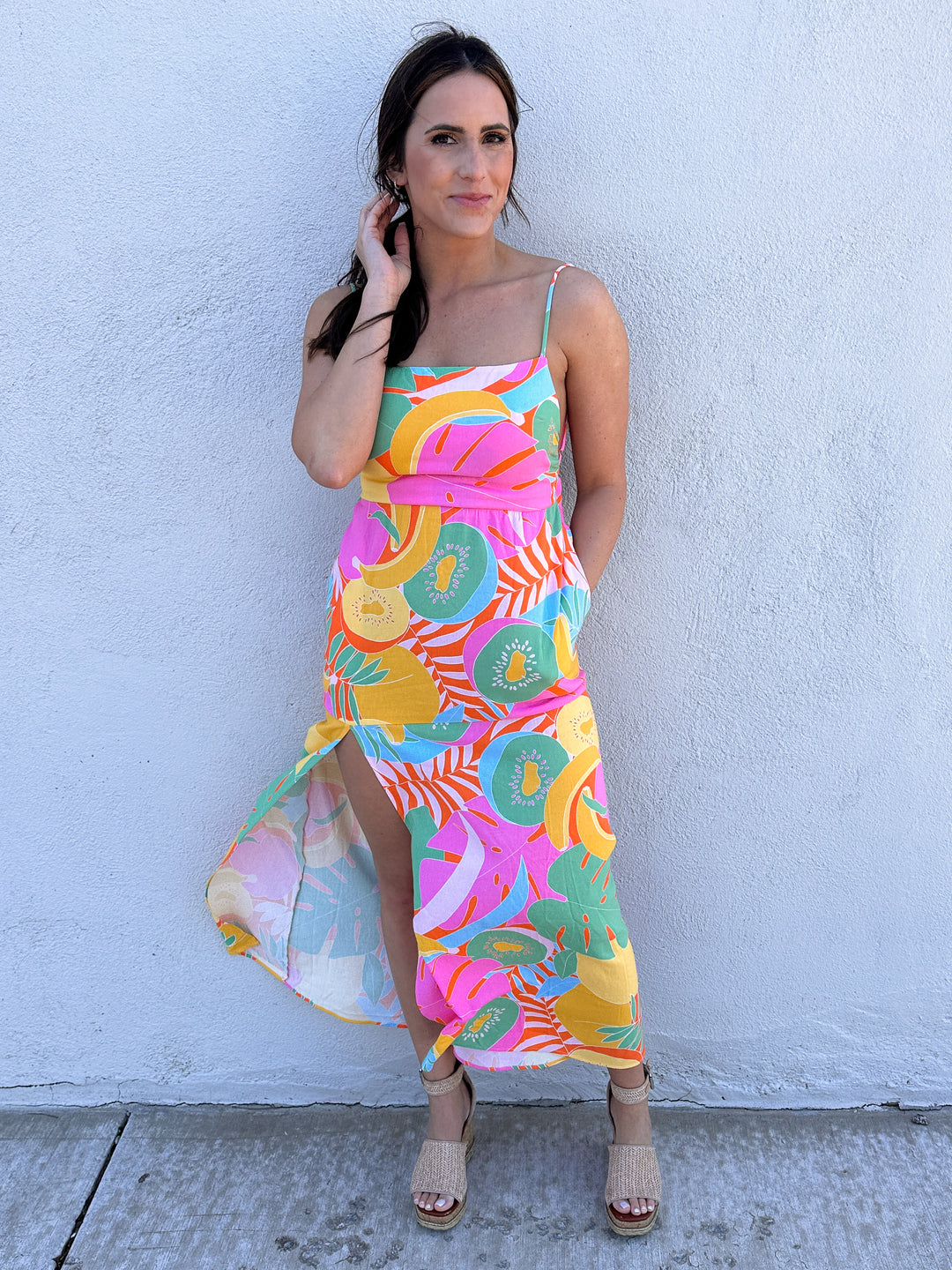 Tropical Fruit Mocktails Dress