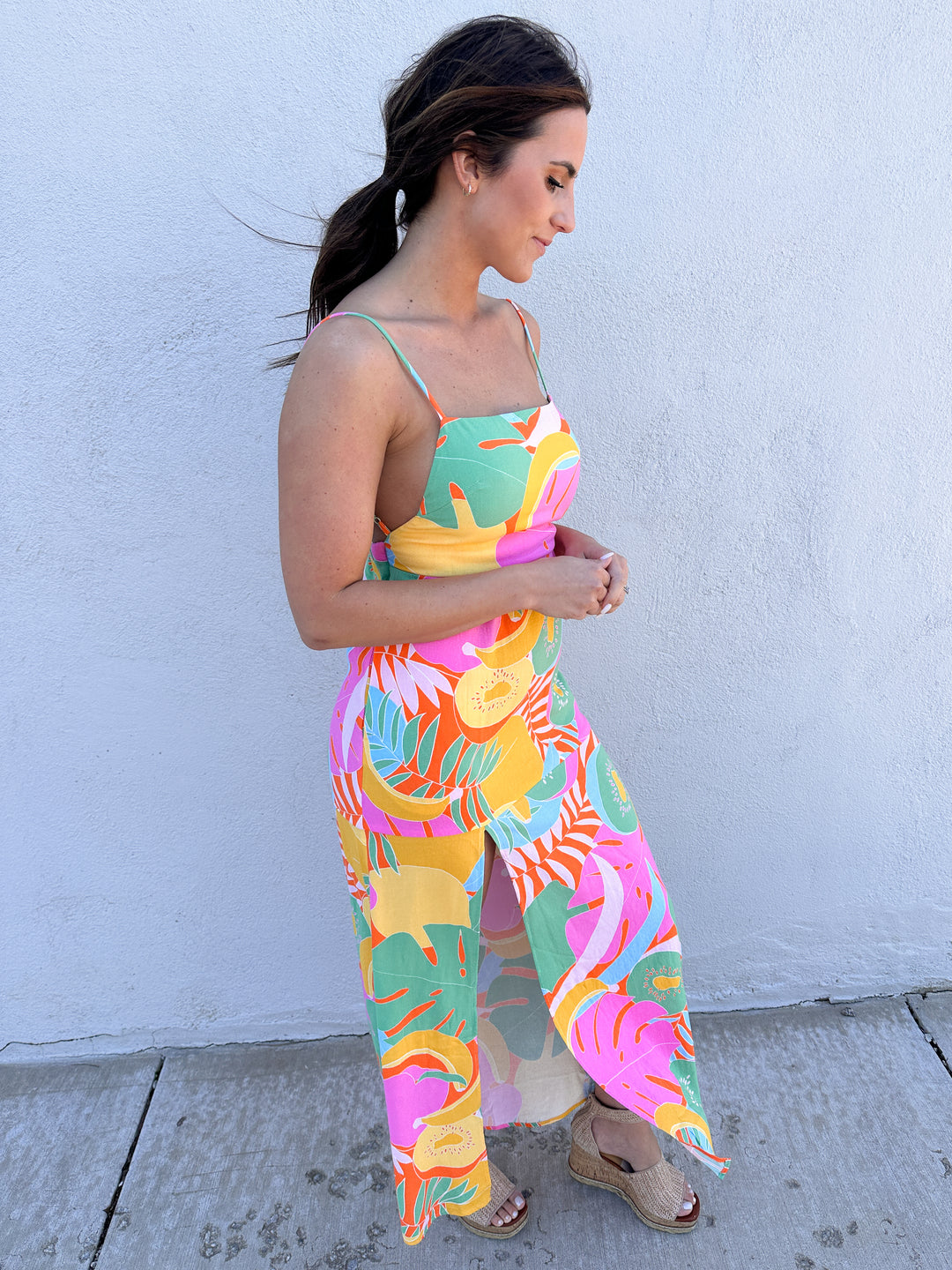 Tropical Fruit Mocktails Dress