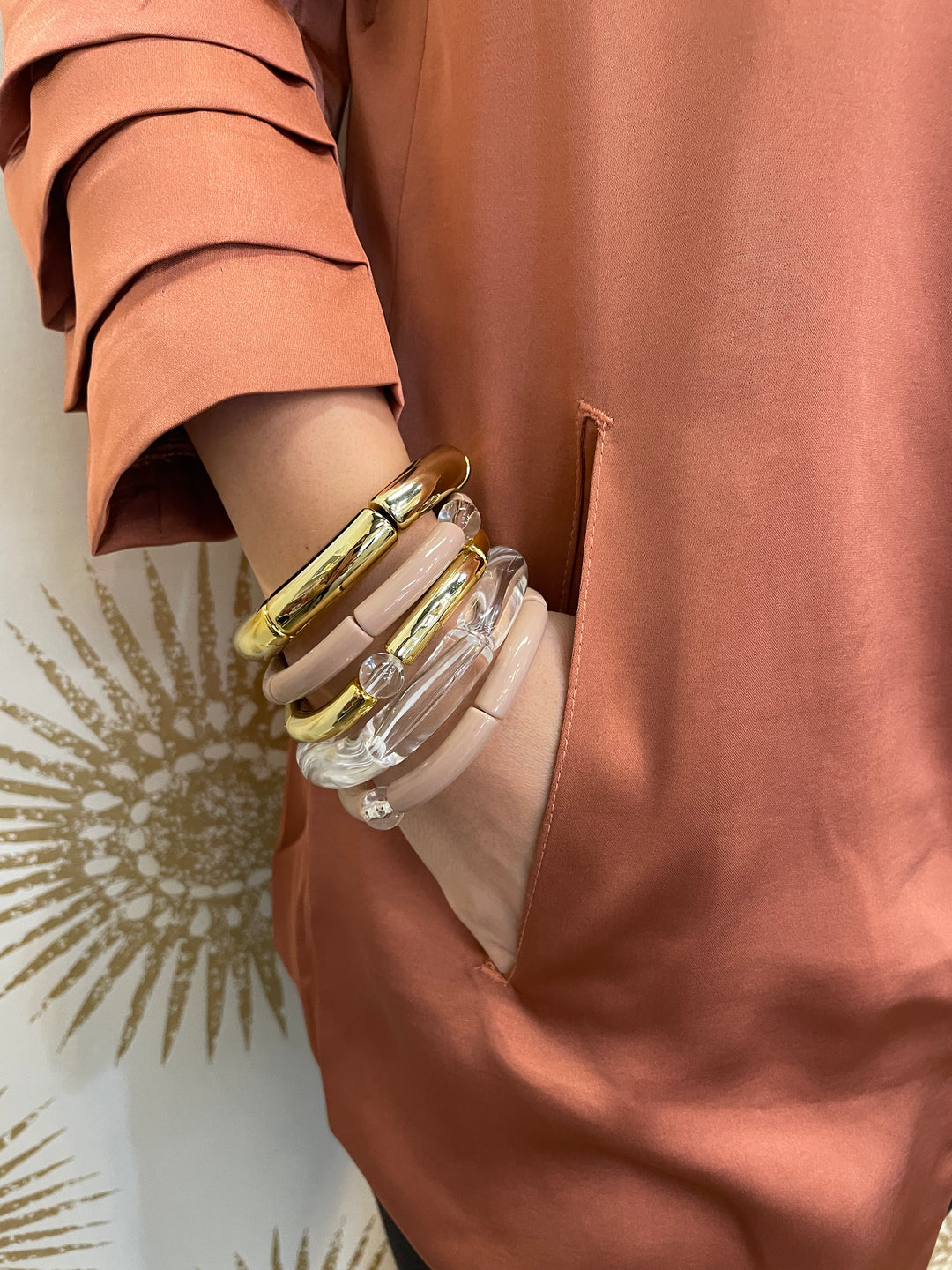 Thick Bangle Bracelet